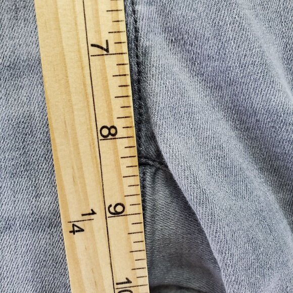 J. Jill Jeans Womens 4R Gray Boyfriend Straight Leg Ankle Stretch Denim - Picture 6 of 11